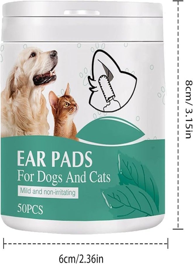 VALUEVIBES مناديل تنظيف الأذن والأسنان للكلاب | مناديل تنظيف الأذن والعناية بالفم للحيوانات الأليفة | مناديل تنظيف ناعمة وسميكة للاستخدام مرة واحدة للكلاب (50 قطعة) - Image 4